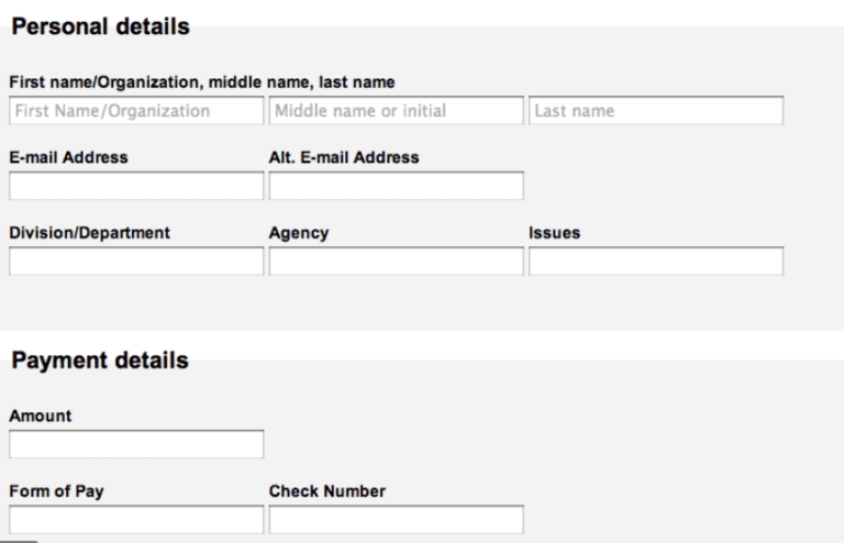 User Friendly Online Forms