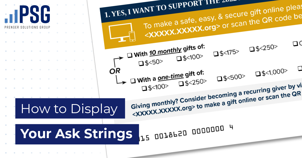 donation ask string