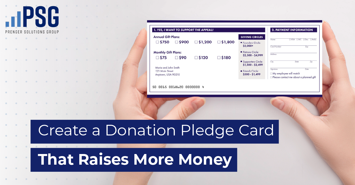 donation pledge card