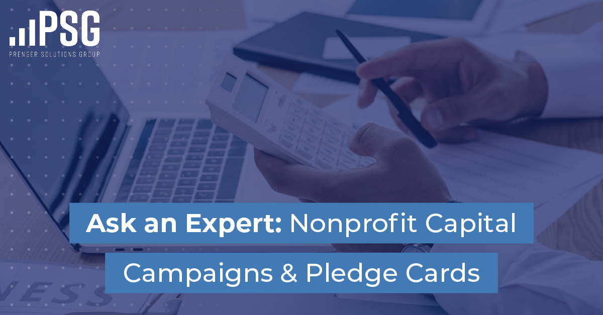 capital campaigns and pledge cards