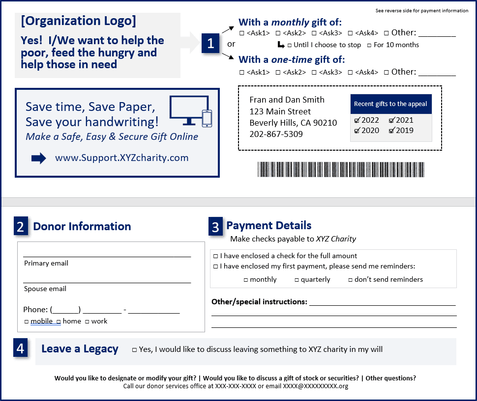 Pledge Card Template