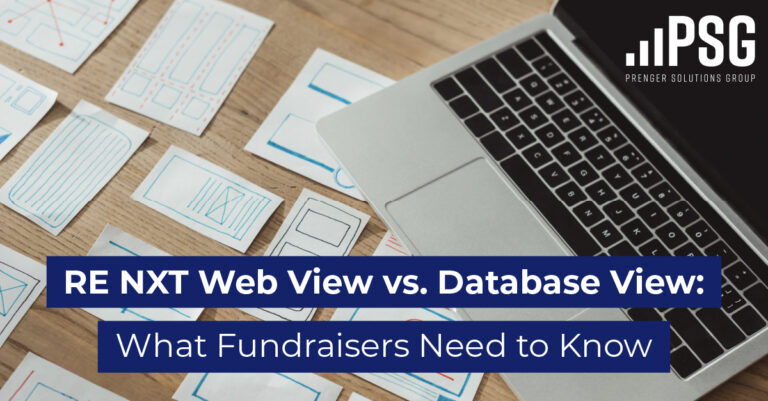 RE NXT Web View vs. Database View: What Fundraisers Need to Know